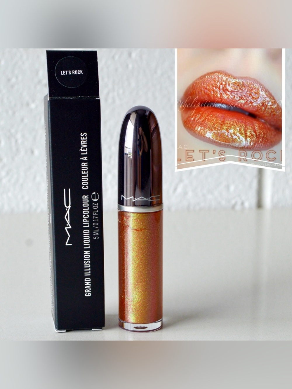 MAC Grand Illusion Liquid Lipcolour *Let's Rock* Limited Edition BNIB Rare